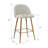26“  Set of 2  Benoni Upholstered Counter Stools-1957587544