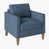 Lin bleu marine est en rupture de stock