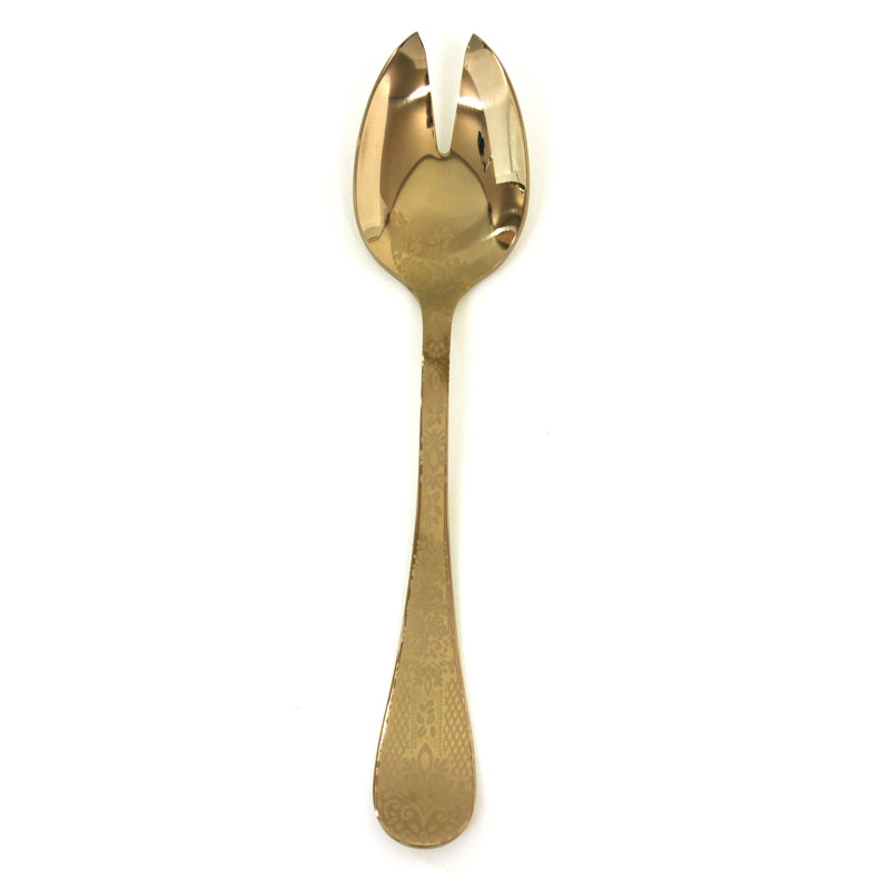 Casablanca Stainless Steel Salad Servers, Bronzo