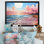 Paysage de plage pêche - impression
