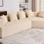 Canapé modulaire rembourré en chenille avec siège profond 29,5 po Boneless Felip-115323745