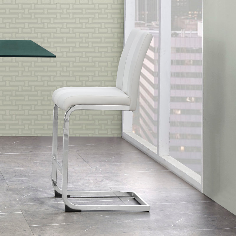 TABOURETS DE LIT BLANC ALTIS (ENSEMBLE DE 4), Blanc