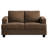63" 2-Seater Upholstered Square Arm Sofa-1634482924