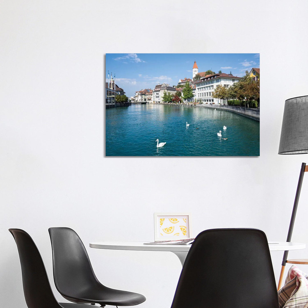City Of Thun In The Canton Of Bern In Switzerland by Jan Becke - Wrapped Canvas Gallery-Wrapped Canvas Giclée