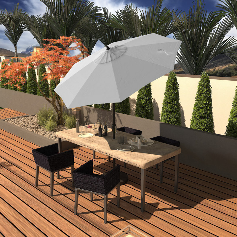Parasol de marché octogonal Loudean, Naturel - Pacifica