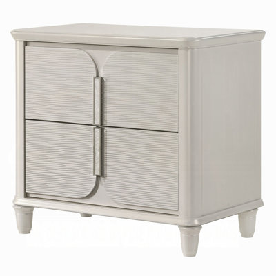 Ensemble de meubles de chambre à coucher en bois de luxe à 2 tiroirs Pearl