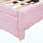 Twin Size Upholstered L-Shaped Upholstered Daybed With Pop Up Trundle, Pink-1035878740
