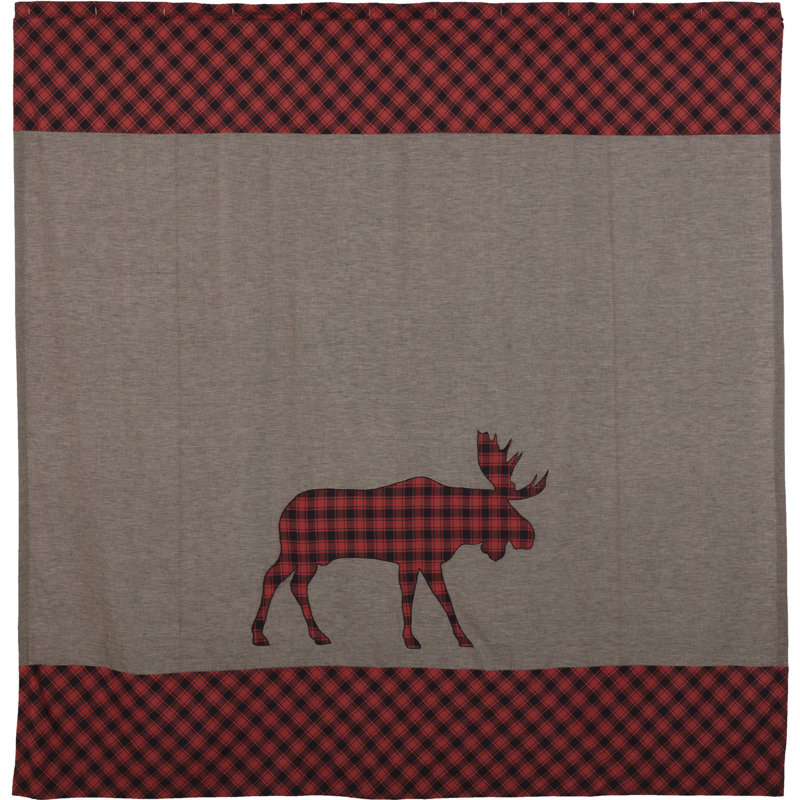 Dorval Cotton Plaid Shower Curtain