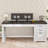 Drianna 55.1" W Engineered Wood Computer Desk-229340447