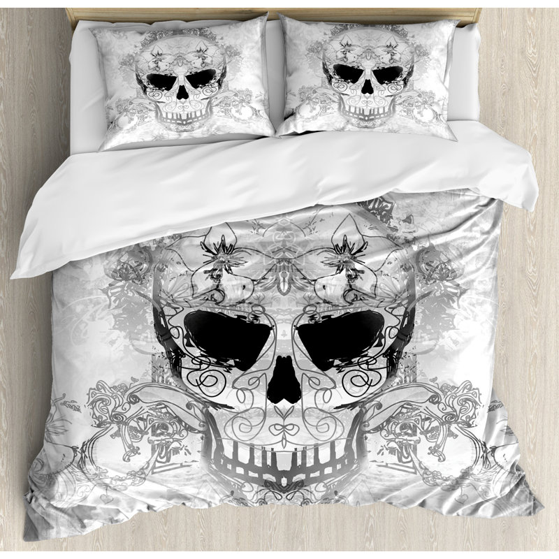 Day Of The Dead Polyester Duvet Cover, King