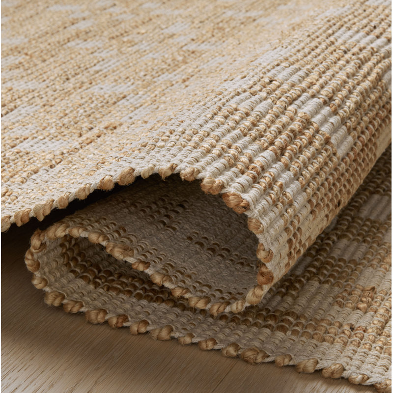 Tapis naturel / ivoire Judy, Tapis de couloir 2 pi 6 po x 7 pi 6 po