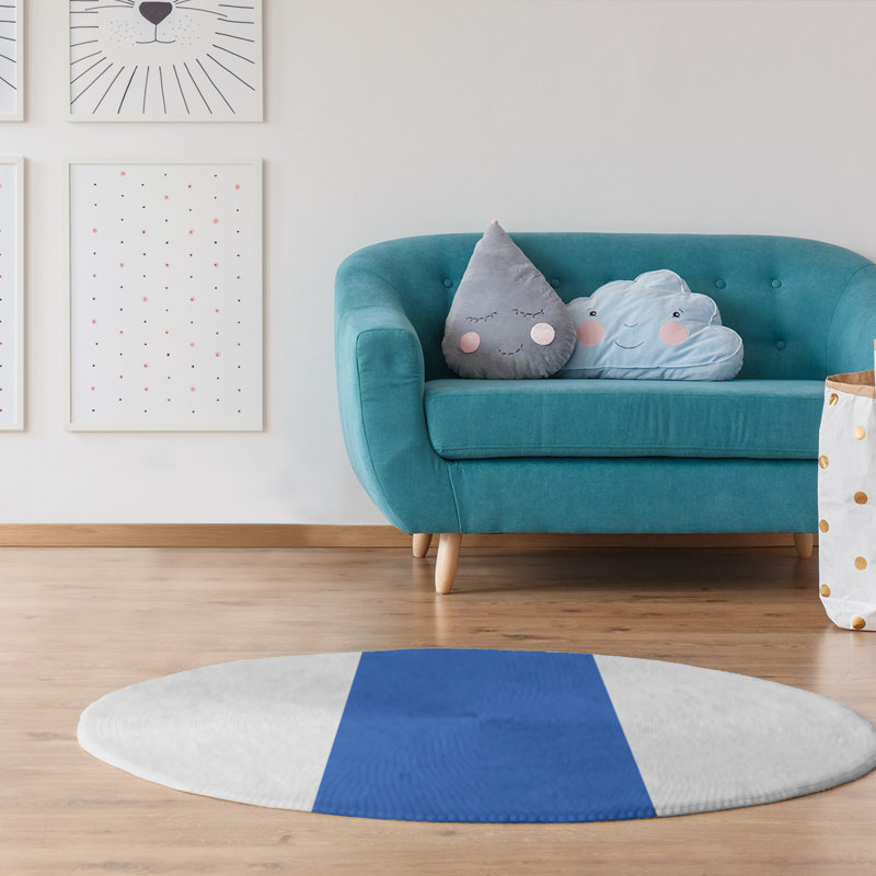Chenille Indoor Rug, Round 5'
