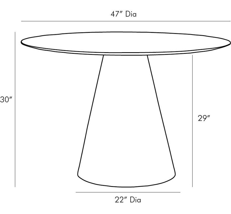 Theodore Round Marble Dining Table