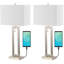 Ensemble de lampes de table en laiton doré 28,5 "avec USB Arthuree-1429175580