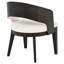 Chaise de salle à manger rembourrée Leandro crème (ensemble de 2)