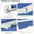 12' X 10' Retractable Awning Patio Sun Shade With Manual Crank, 280G/M & Water- Fabric, Aluminum Frame For Deck, Balcony, Yard, Dark Blue Yard Awning, Multiple Outdoor Surfaces,