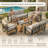Outdoor Aluminum Club Chair With Cushions-2030518832