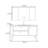 French modern style bathroom cabinet