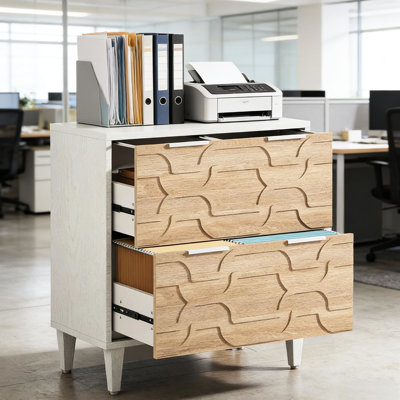 Armoire de rangement en bois, classeur avec tiroir