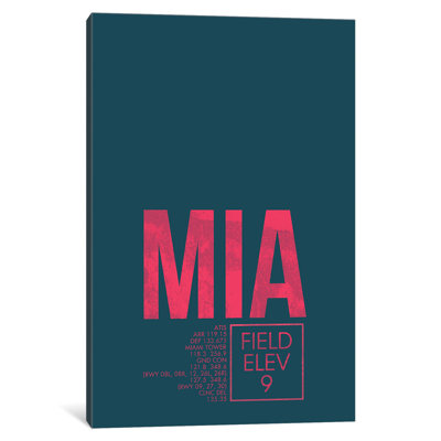 « miami », art textuel sur toile, "miami traffic control series"