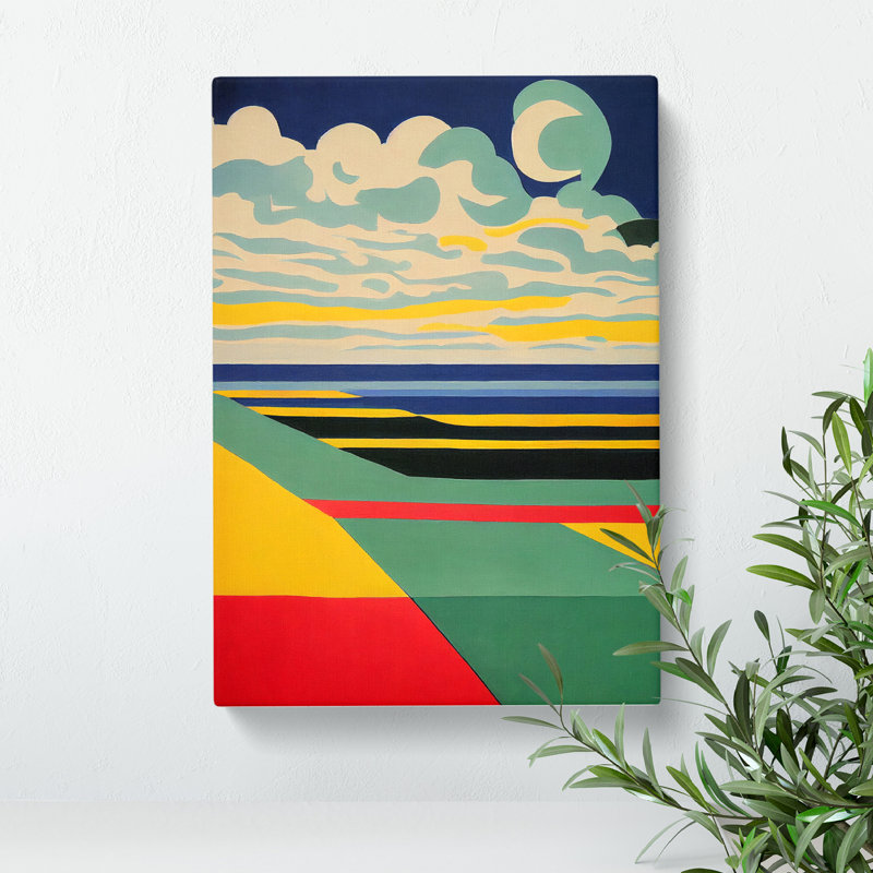 Abstract Landscape Meadow No.3 - Wrapped Canvas, 76cm H x 50cm W x 3cm D