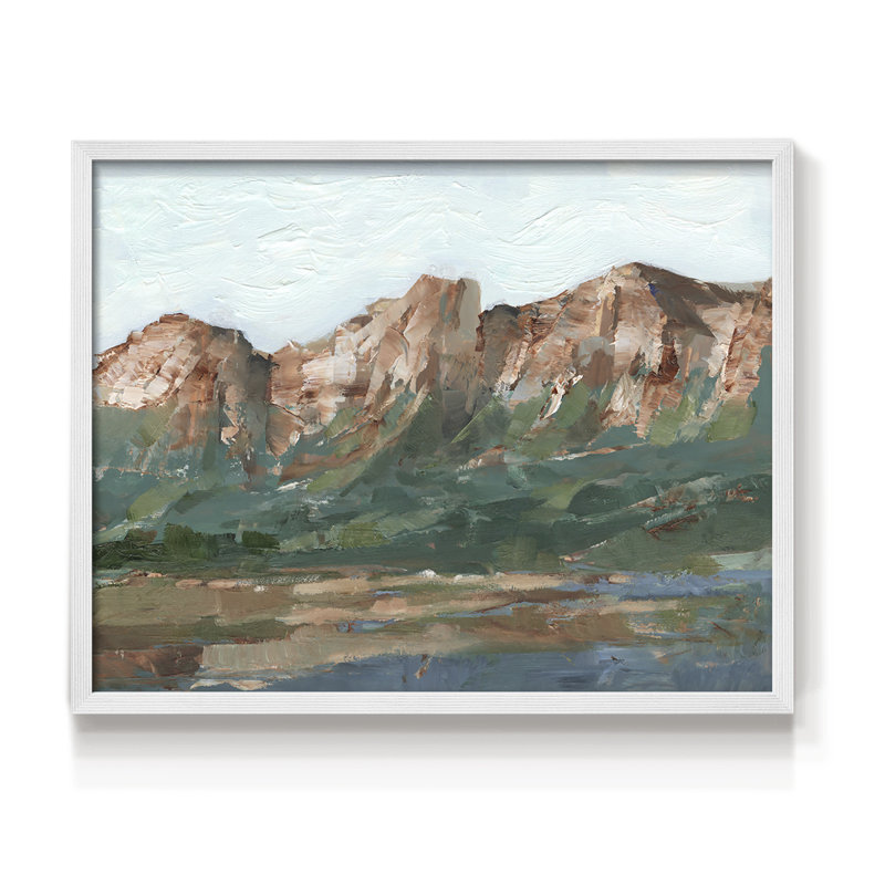 Heading West I -Framed Print - Restickable, H 8 po x l 10 po, Blanc