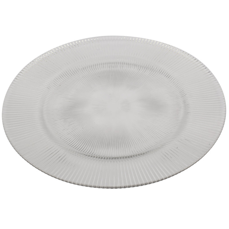 Plaque décorative chargeur Waynesfield, Transparent