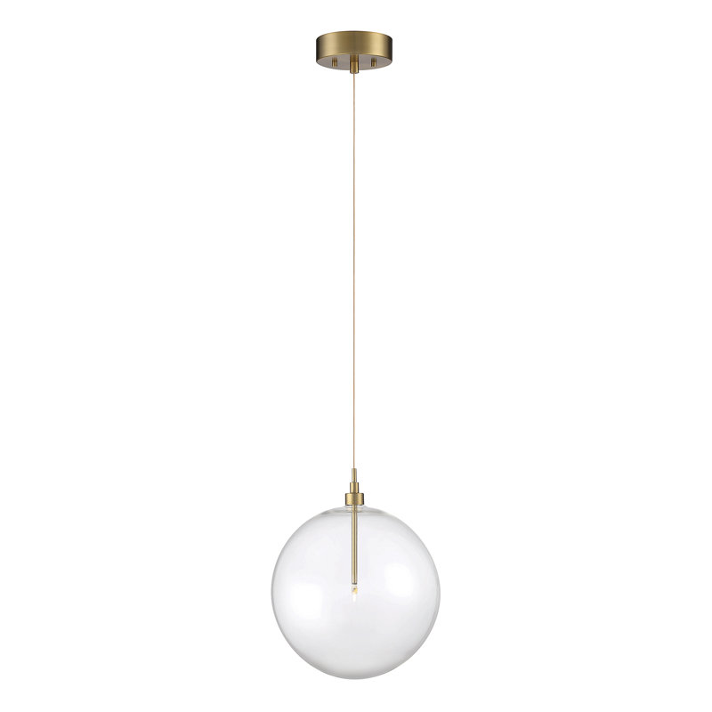 Luminaire suspendu 1 lumière Jeanna, Laiton