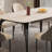 Matte Pure White Dining Table-251453258