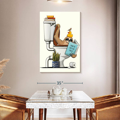 Sloth In The Toilet