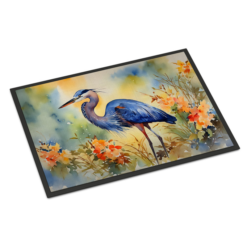 Tapis de porte d'extérieur antidérapant Pragnya, L 18 po x L 27 po