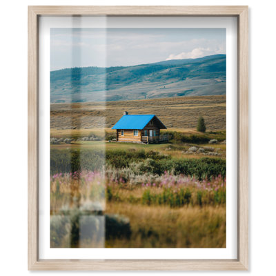 Décoration de bureau Mountain Mountain III Shadowbox Print par Notoriart, cadre en chêne naturel, 30 x 36
