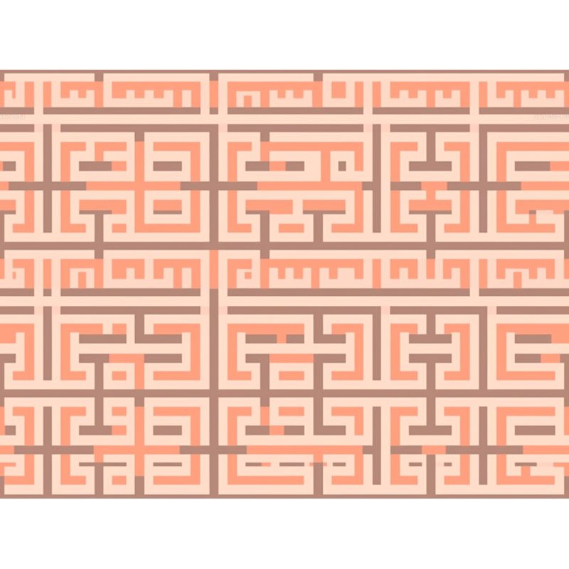 Machine Printed Throw Blanket, Geometric, Twin, Orange/Pink