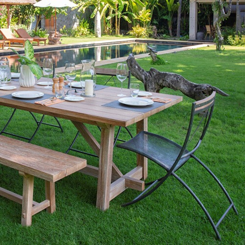 Meadow Outdoor Teak Dining Bench