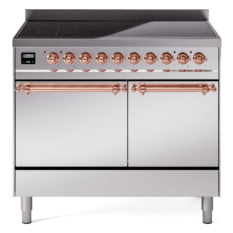 Cuisinière à induction 40 pouces avec 6 éléments à induction ILVE Nostalgie II Series (porte pleine)