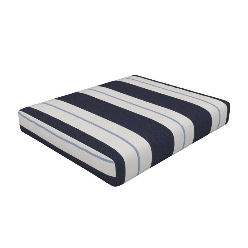 Sunbrella® Outdoor 3.5'' Ottoman Seat Cushion, Sunbrella Relate Harbor