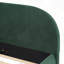 Lit moelleux en velours vert foncé-987149102