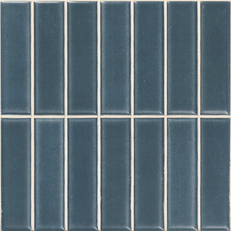 Kaleido 8"x8" Porcelain Brick Look Wall Tile, Blue