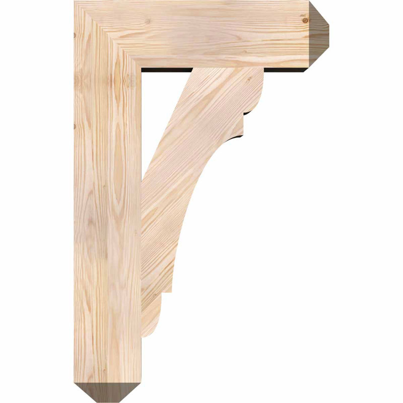 Support pour artisan olympique, H 34 po x l 5,5 po x P 22 po, Douglas (lisse)