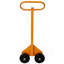 Chariot à cloisons sèches avec roulettes, capacité de charge de 220 lb, chariot de service à panneaux, panneaux mobiles, jaune