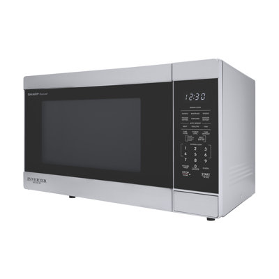 Four à micro-ondes de comptoir avec inverseur, Sharp SMC1664KSC, 1,6 c.u. pi., 1100 W, acier inoxydable, capteur de cuisson, dégivrage, fonction de mémoire