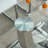 5-Piece 63" Modern Glam Rectangular Tempered Glass Dining Set with Faux Leather Cantilever Chairs-123137290-123802515