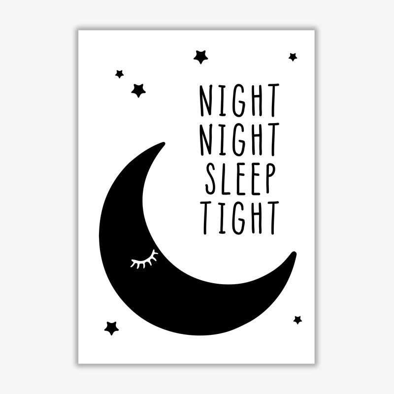 Night Night Moon - Print, 30 cm H x 21 cm W x 1 cm D, No Frame