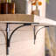 Hammer & Tongs - Curved Iron Shelf Bracket - D205mm - Black