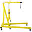 Grue de levage de moteur pliable de 2 tonnes avec grue pour atelier de levage de grue, acier robuste avec 6 roulettes en fer (jaune)-127957867