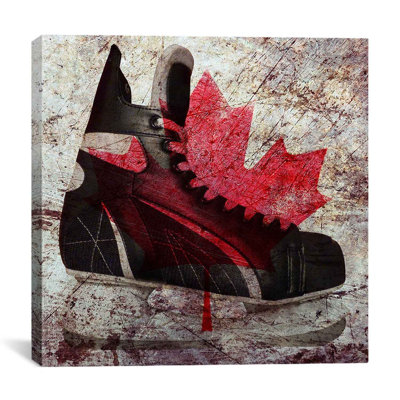 «Canada Hockey Ice Skates», reproduction d'impression sur toile