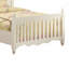 Katrice White Finish Wood Frame Twin Panel Bed