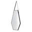 Miroir mural 18X1,6X31,5 "Hexagonal