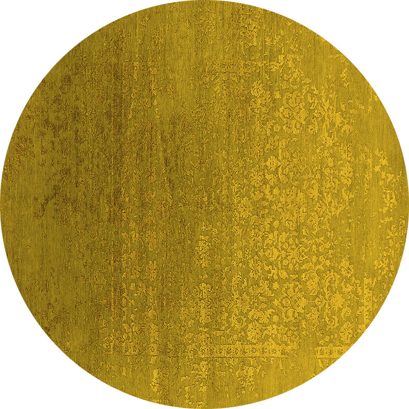 Tapis jaunes modernes Mid-Century 2686