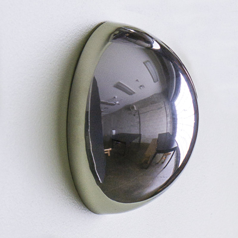 Half Ball 10"d, Polished, 10" H x 10" W x 5" D